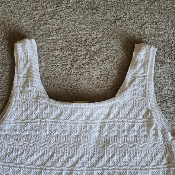 House Of Harlow 1960 crocheted lace cropped tank top size medium - Picture 7 of 10